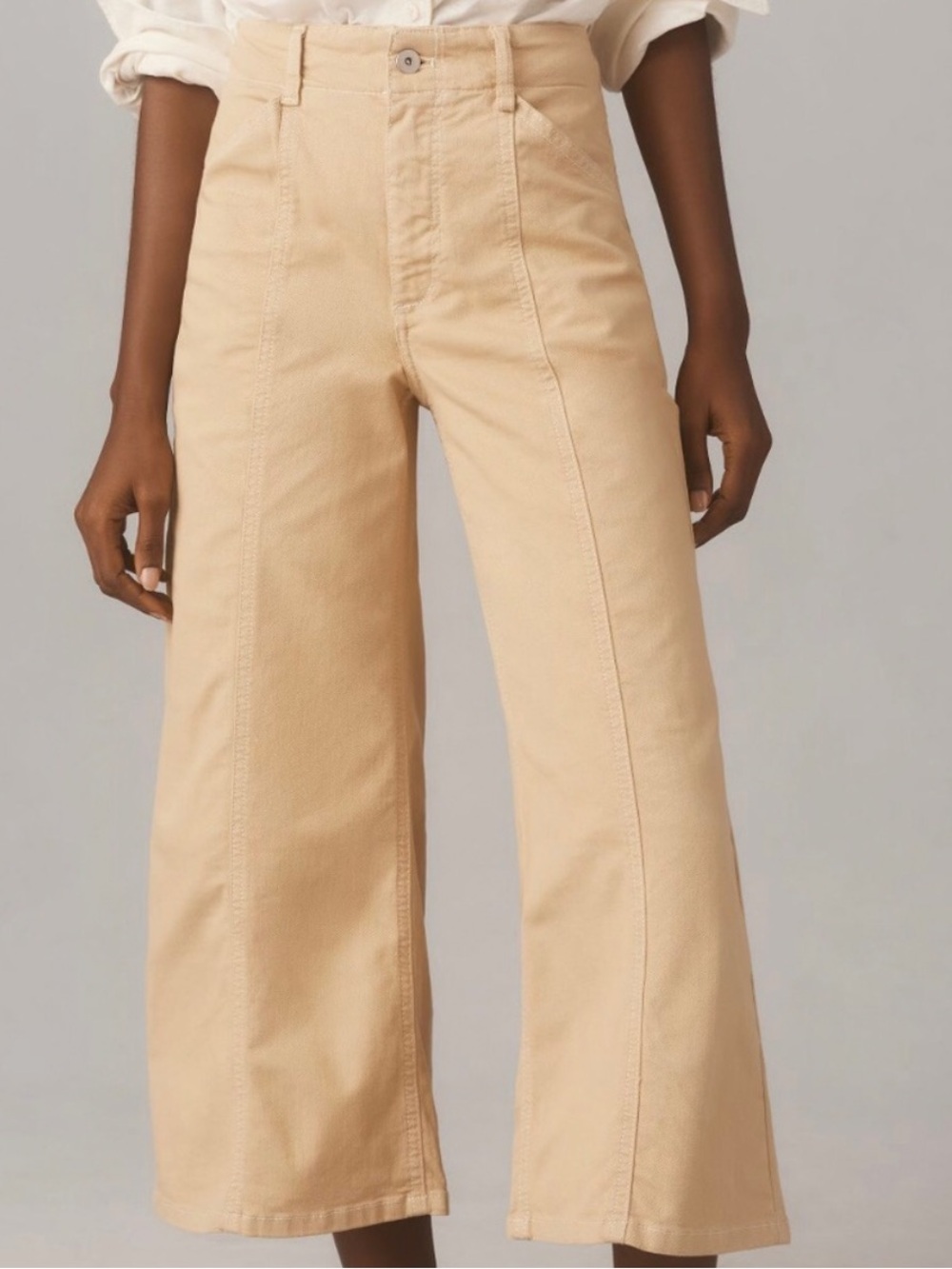 Maeve The Delaney Crop Clean-Seamed High-Rise Wide-Leg
Jeans - Picture 2 of 8
